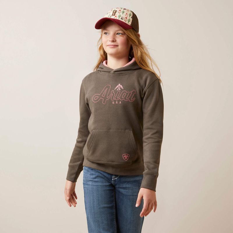 Ariat Thunderbird Sweatshirt Banyan Bark Enfant | QAP-12728616