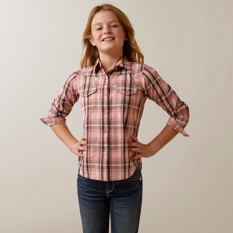 Ariat Saguaro Shirt Plaid Enfant | EKL-73749534