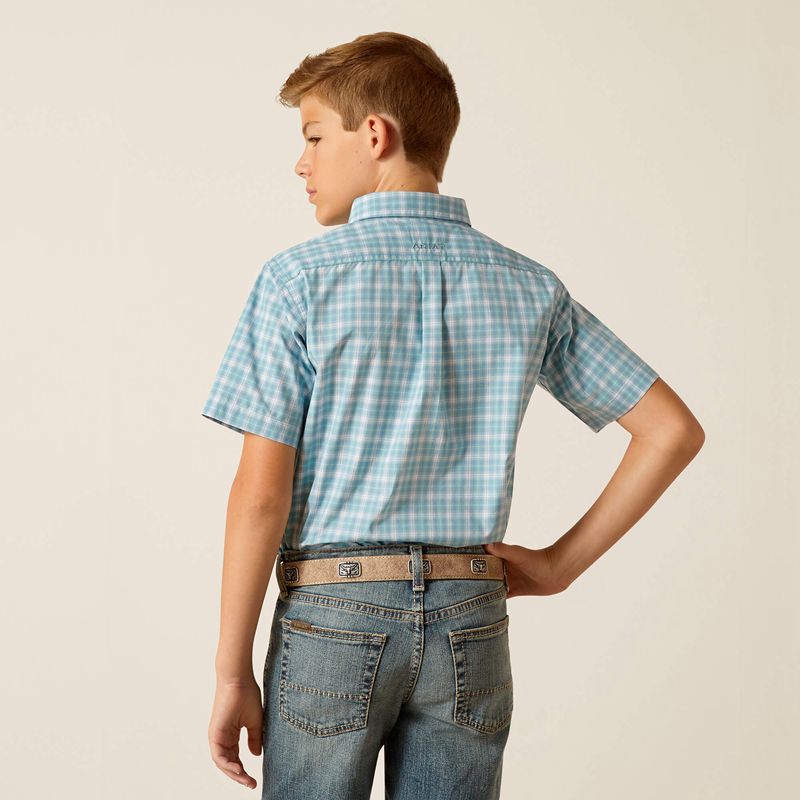 Ariat Pro Series Erin Classic Fit Shirt Bleu Enfant | MAC-45426064