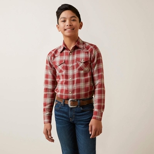 Ariat Holton Retro Fit Shirt Rosewood Enfant | AVE-23260270