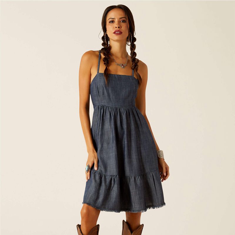 Ariat Calico Dress Indigo Femme | MGC-03923078