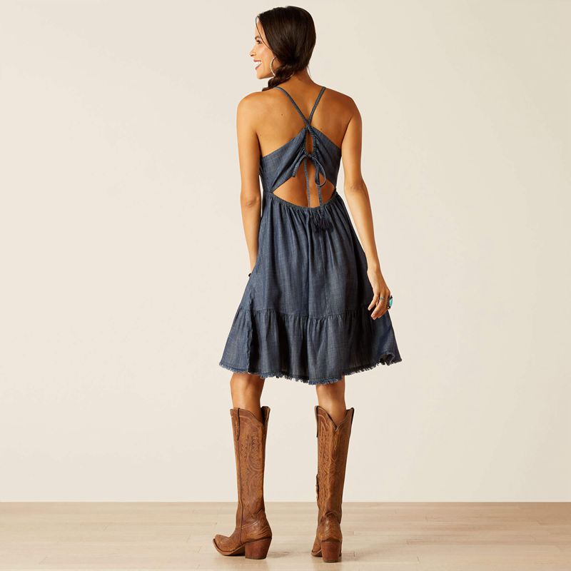 Ariat Calico Dress Indigo Femme | MGC-03923078