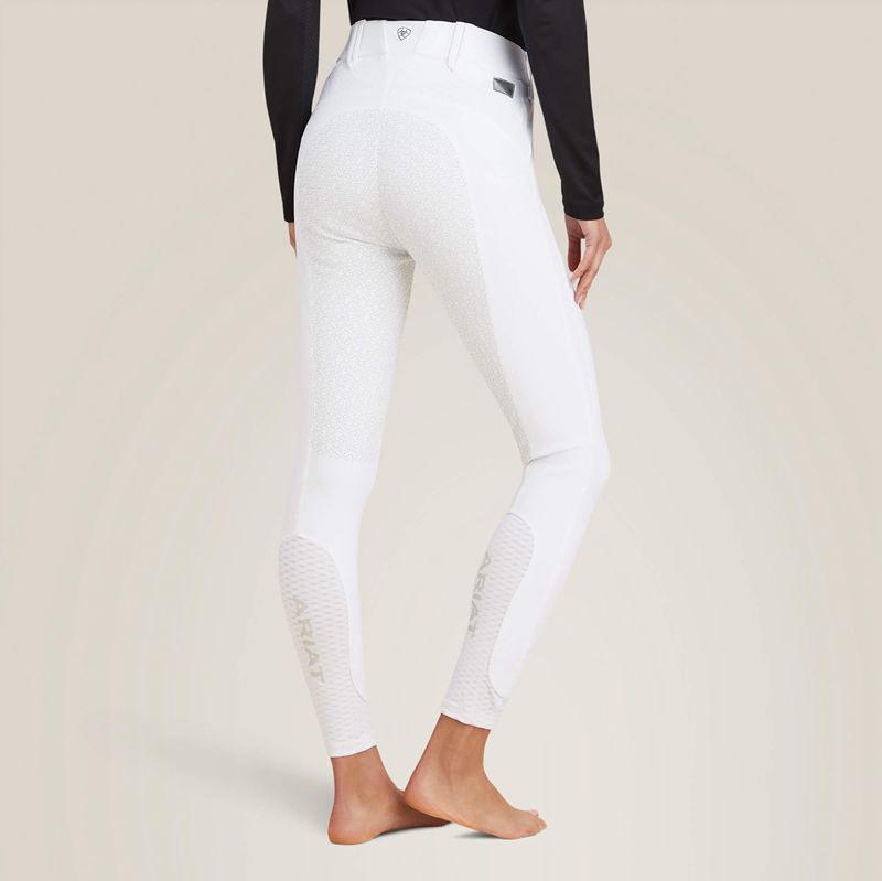 Ariat Tri Factor X Bellatrix Full Seat Breech Blanche Femme | OZL-60098877