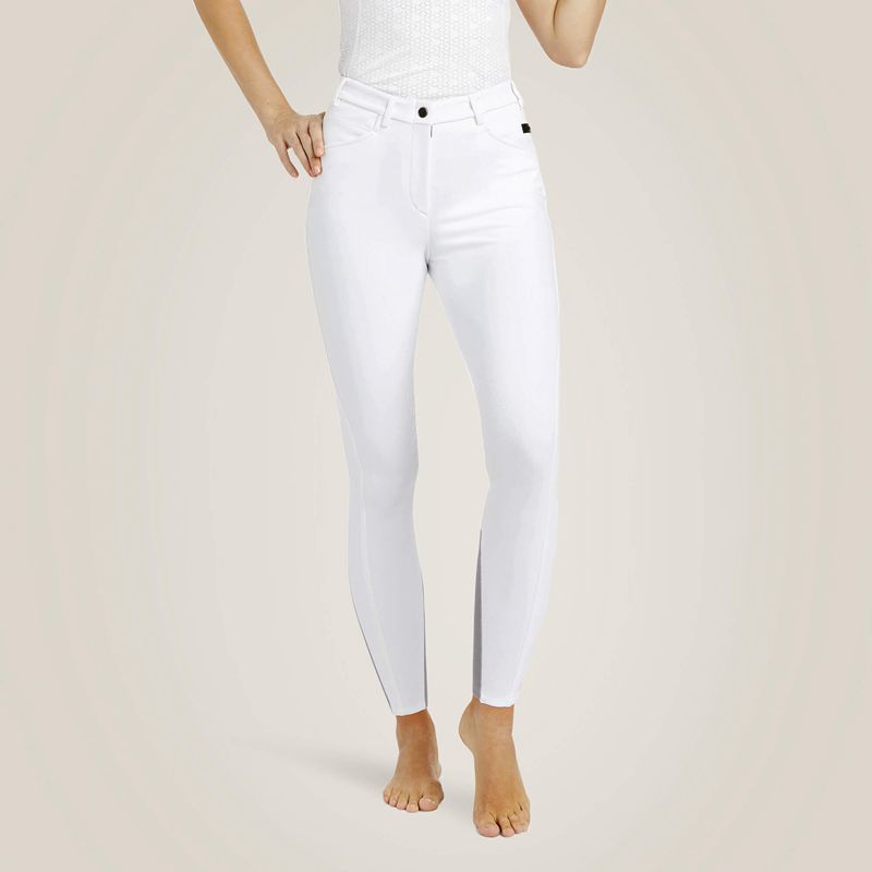 Ariat Speranza Knee Patch Breech Blanche Femme | PEI-11767377