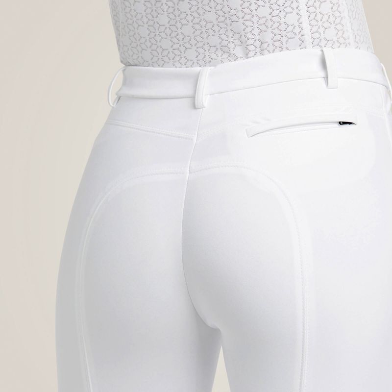 Ariat Speranza Knee Patch Breech Blanche Femme | PEI-11767377