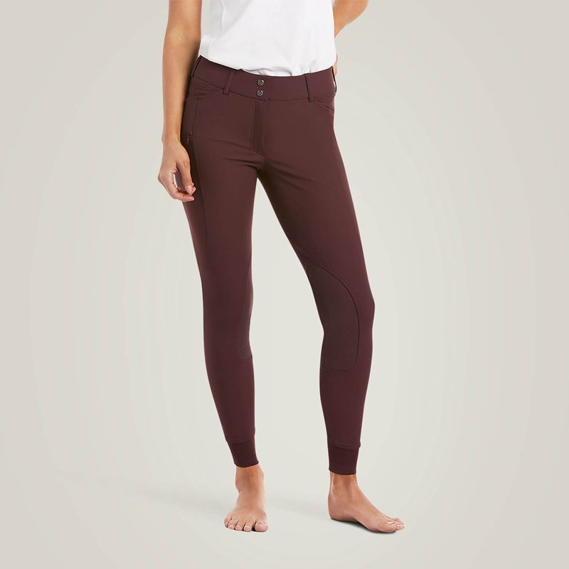 Ariat Prelude Knee Patch Breech Cocoa Femme | ABM-95510772