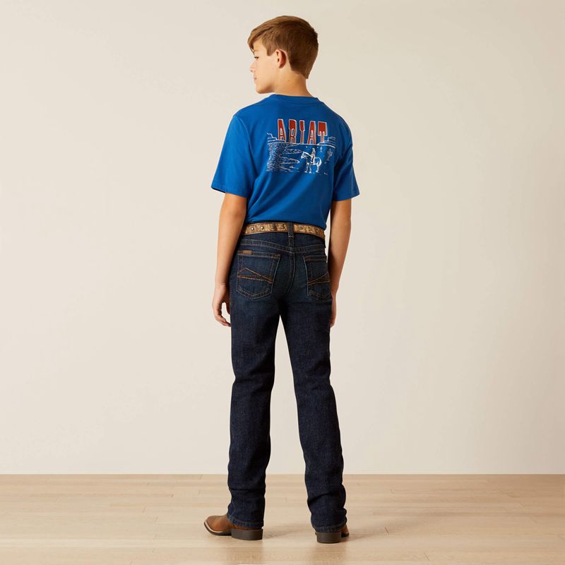 Ariat B5 Slim Romeo Straight Leg Jeans Bleu Enfant | QNL-92993537