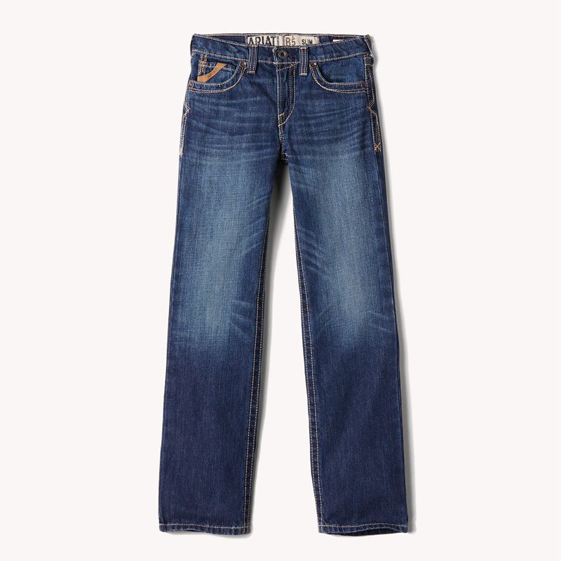 Ariat B5 Slim Boundary Stackable Straight Leg Jean Cyclone Enfant | QZB-77029269