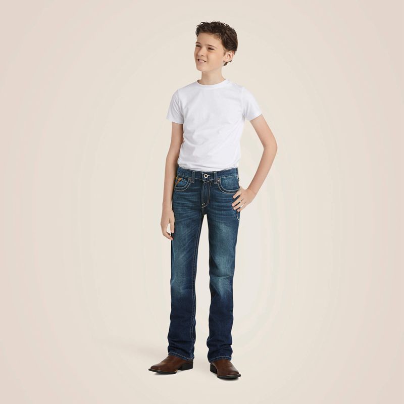 Ariat B5 Slim Boundary Stackable Straight Leg Jean Cyclone Enfant | QZB-77029269