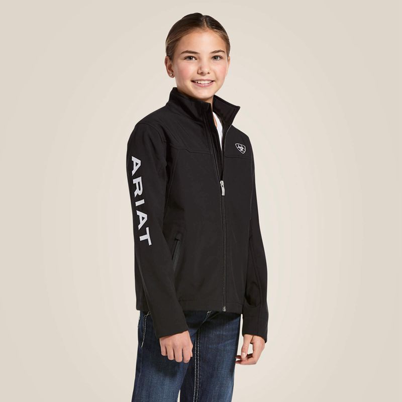 Ariat New Team Softshell Jacket Noir Enfant | RVY-88160778