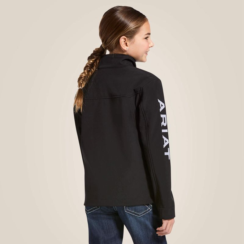 Ariat New Team Softshell Jacket Noir Enfant | RVY-88160778