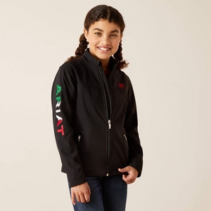 Ariat New Team Softshell Brand Jacket Noir Enfant | LCF-17711298