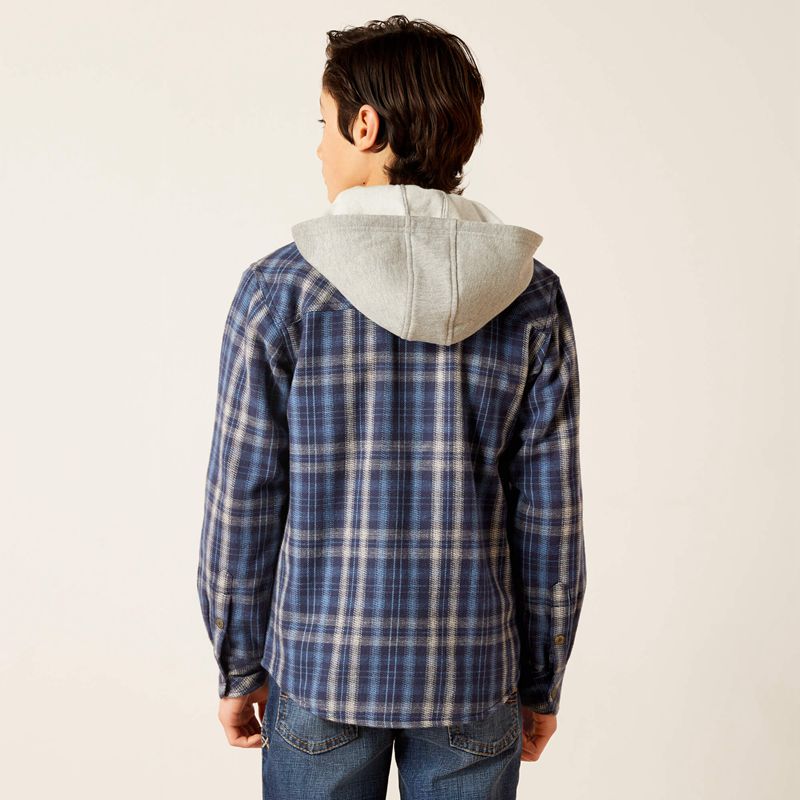 Ariat Hanley Shirt Jacket Indigo Enfant | YYX-81401048