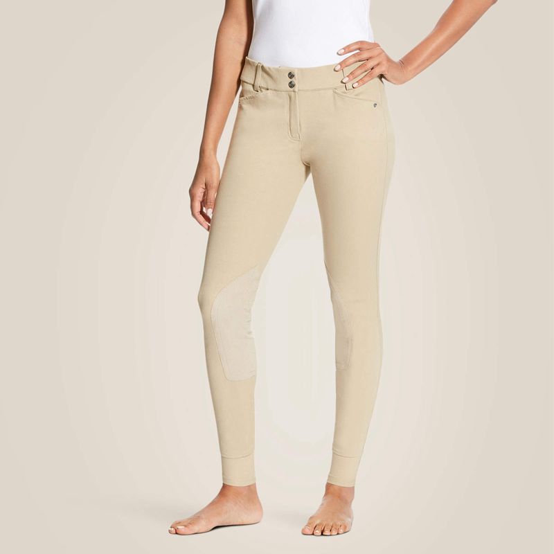 Ariat Heritage Knee Patch Breech Tan Femme | DVU-72201923