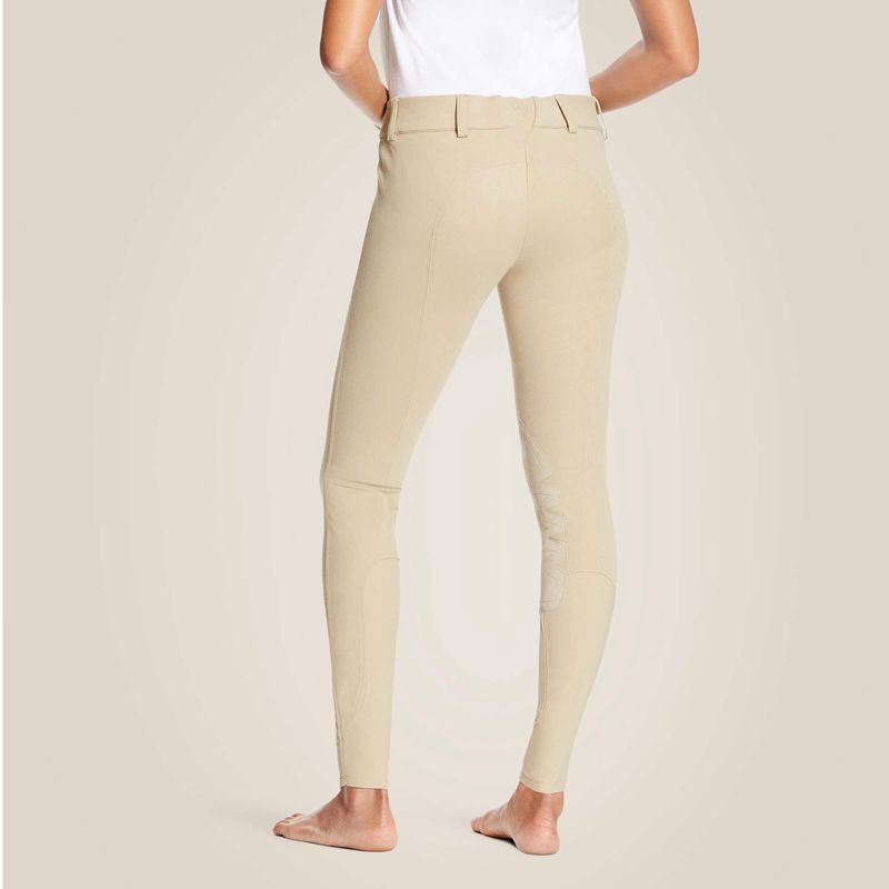 Ariat Heritage Knee Patch Breech Tan Femme | DVU-72201923