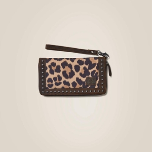 Ariat Clutch Wallet Cheetah Marron Femme | YHG-91718626