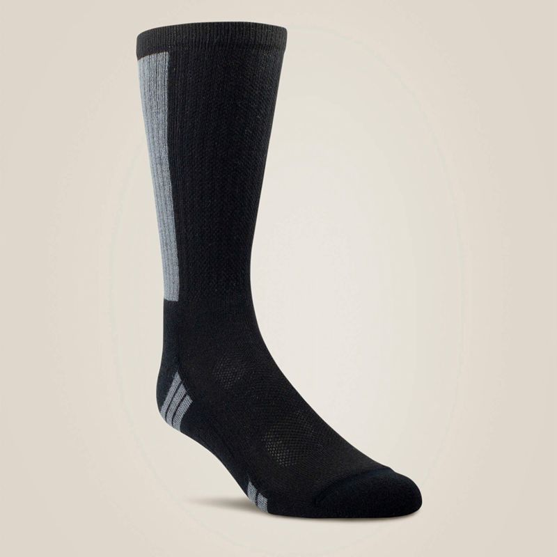 Ariat Venttek? Mid Calf Performance Sock 2 Pair Pack Noir Femme | WTK-91621095