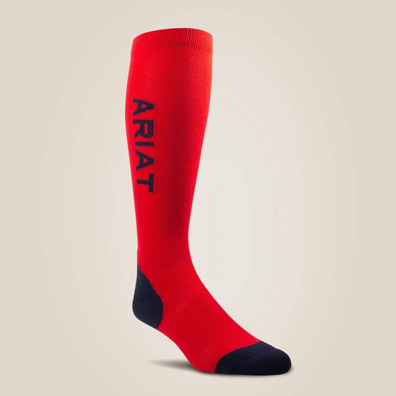 Ariat Tek Performance Socks Rouge Femme | RHM-29054950