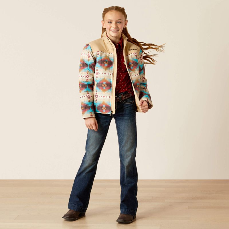 Ariat Crius Jacket Serrano Southwest Print Enfant | ESL-65417993