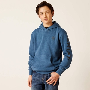 Ariat Logo Hoodie Poseidon Enfant | YVX-62900104