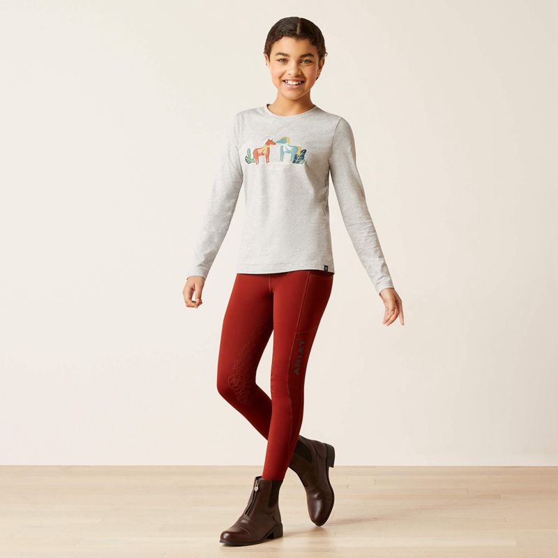 Ariat Winter Fashions T-Shirt Grise Enfant | BWS-52802333