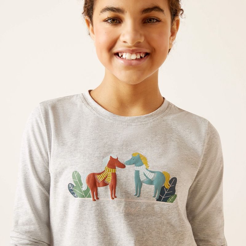 Ariat Winter Fashions T-Shirt Grise Enfant | BWS-52802333