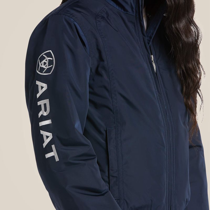 Ariat Stable Insulated Jacket Bleu Marine Enfant | ZHM-79435373