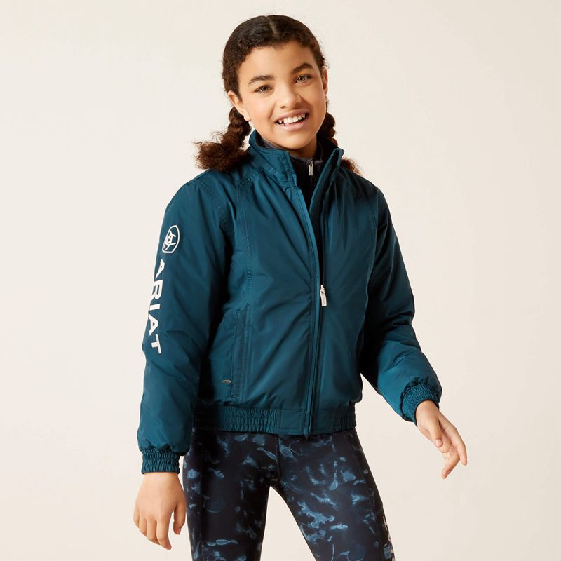 Ariat Stable Insulated Jacket Reflecting Pond Enfant | HKQ-25346073