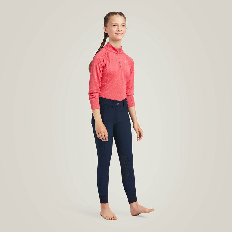 Ariat Prelude Knee Patch Breech Bleu Marine Enfant | FDD-42442851