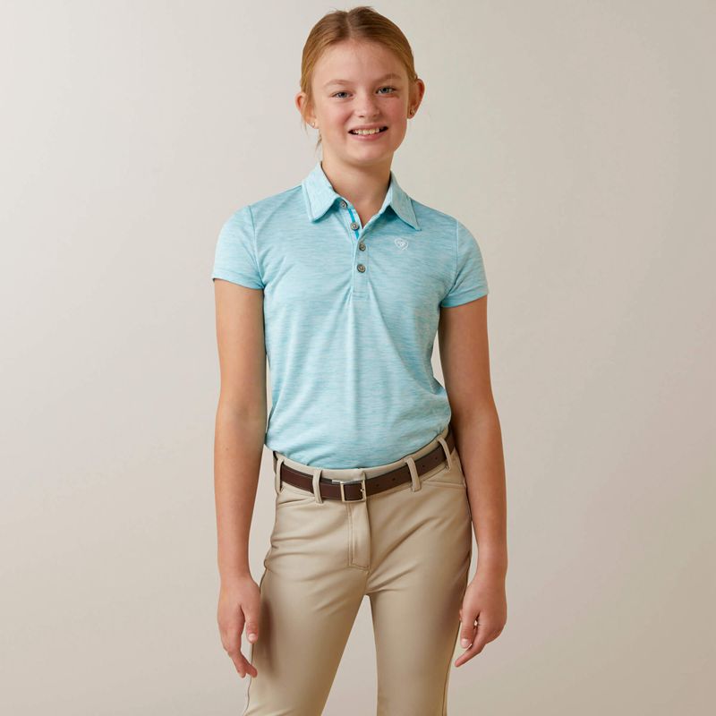 Ariat Laguna Polo Bleu Enfant | MFK-34710290