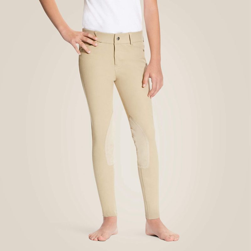 Ariat Heritage Knee Patch Breech Tan Enfant | OHP-80414121