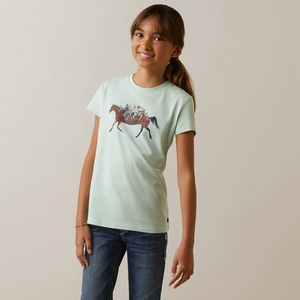 Ariat Harmony T-Shirt Aqua Foam Enfant | DUS-78561223