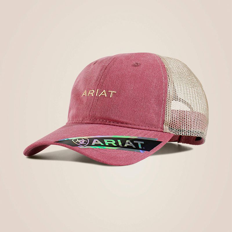 Ariat Small Logo Cap Bordeaux Femme | EYD-62564297