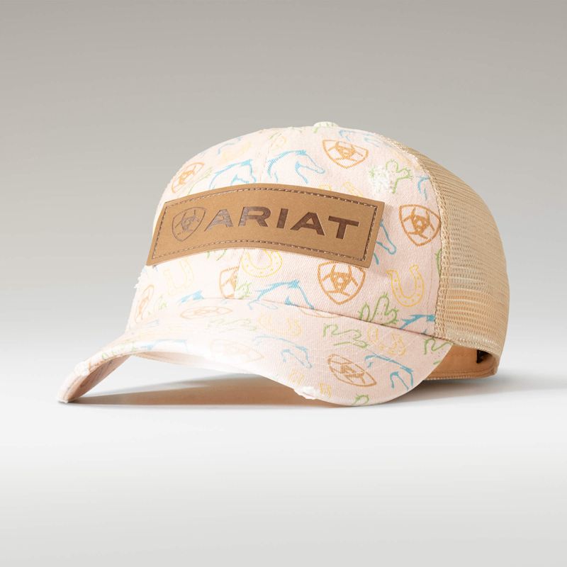 Ariat Ponyflo Cap Rose Femme | QFK-72264347