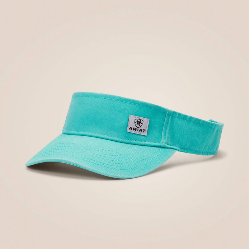 Ariat Offset Box Logo Visor Turquoise Femme | KKW-68716324