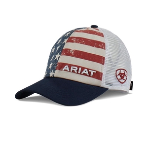 Ariat Flag Print Cap Multi Femme | PXT-22658510