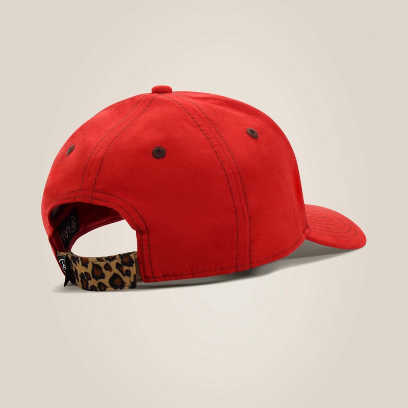 Ariat Cheetah Logo Cap Rouge Femme | UCI-32982784