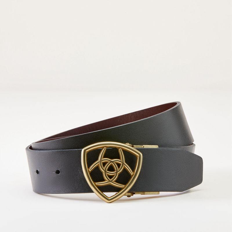 Ariat Shield Ii Reversible Belt Black/Brown Femme | JIC-57545832