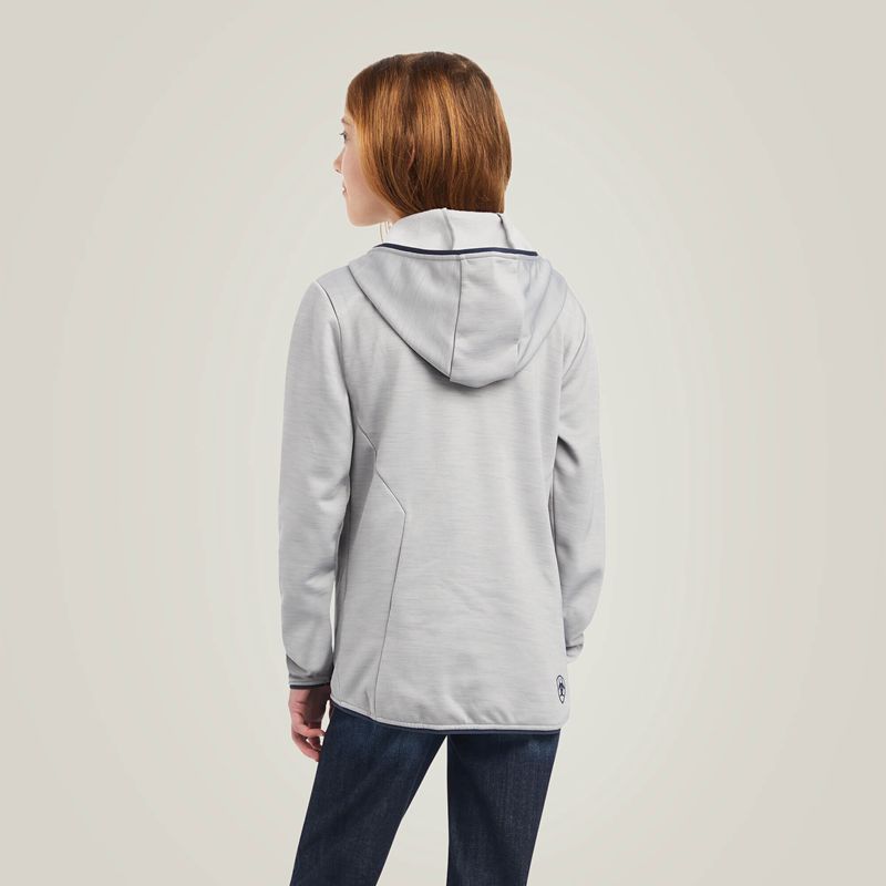 Ariat Byron Full Zip Hoodie Grise Enfant | NUQ-41361442