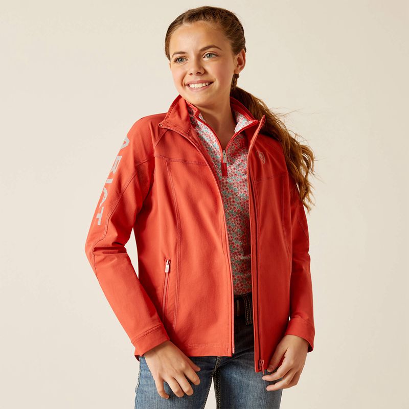 Ariat Agile Softshell Waterproof Jacket Baked Apple Enfant | ZNH-08081171