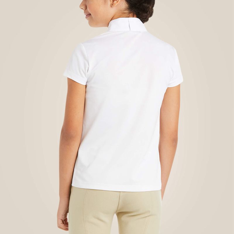 Ariat Aptos Show Shirt Blanche Enfant | JVL-10552788