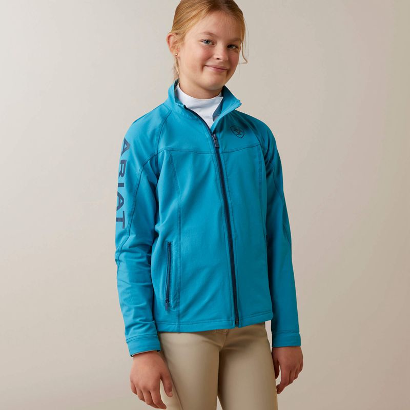 Ariat Agile Softshell Waterproof Jacket Bleu Enfant | SXS-52460498