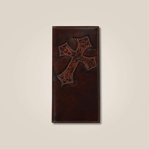 Ariat Cross Embossed Rodeo Wallet Marron Enfant | QHC-37476227