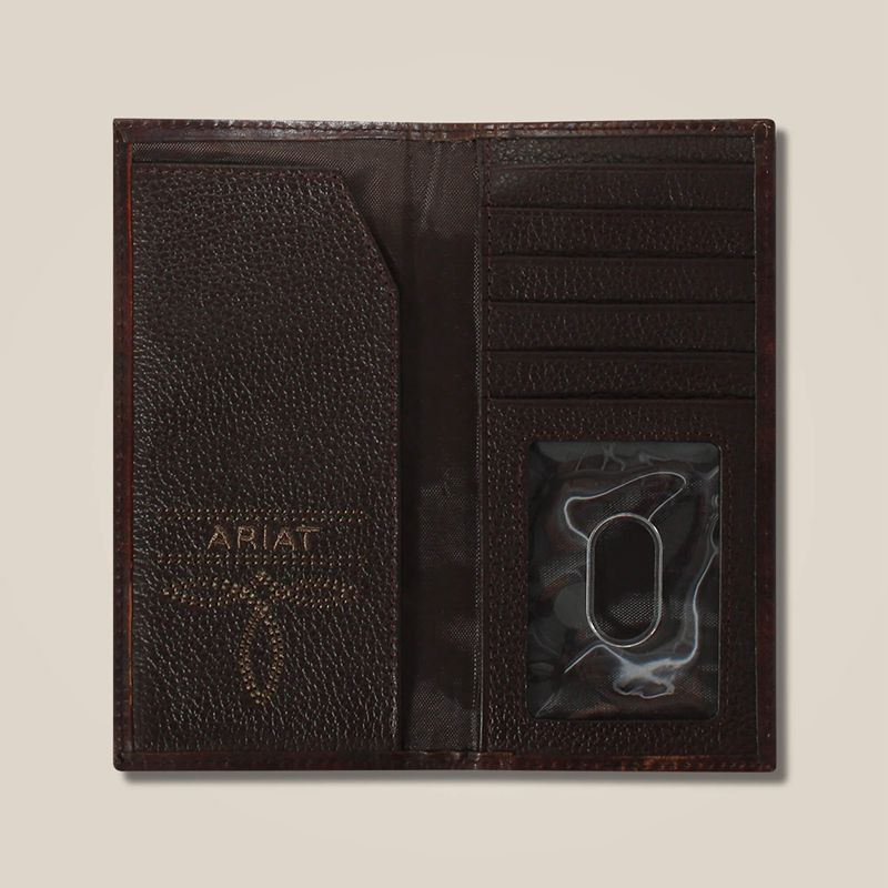 Ariat Cross Embossed Rodeo Wallet Marron Enfant | QHC-37476227