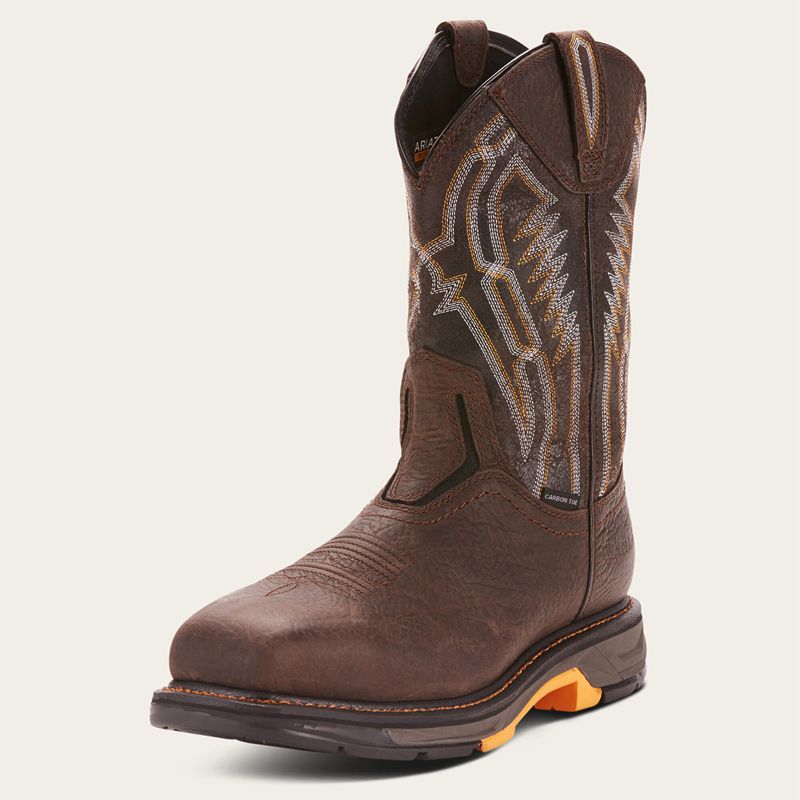 Ariat Workhog Xt Dare Carbon Toe Work Boot Marron Homme | GRO-30720755