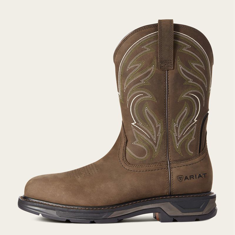 Ariat Workhog Xt Cottonwood Carbon Toe Work Boot Marron Homme | HUQ-30022769