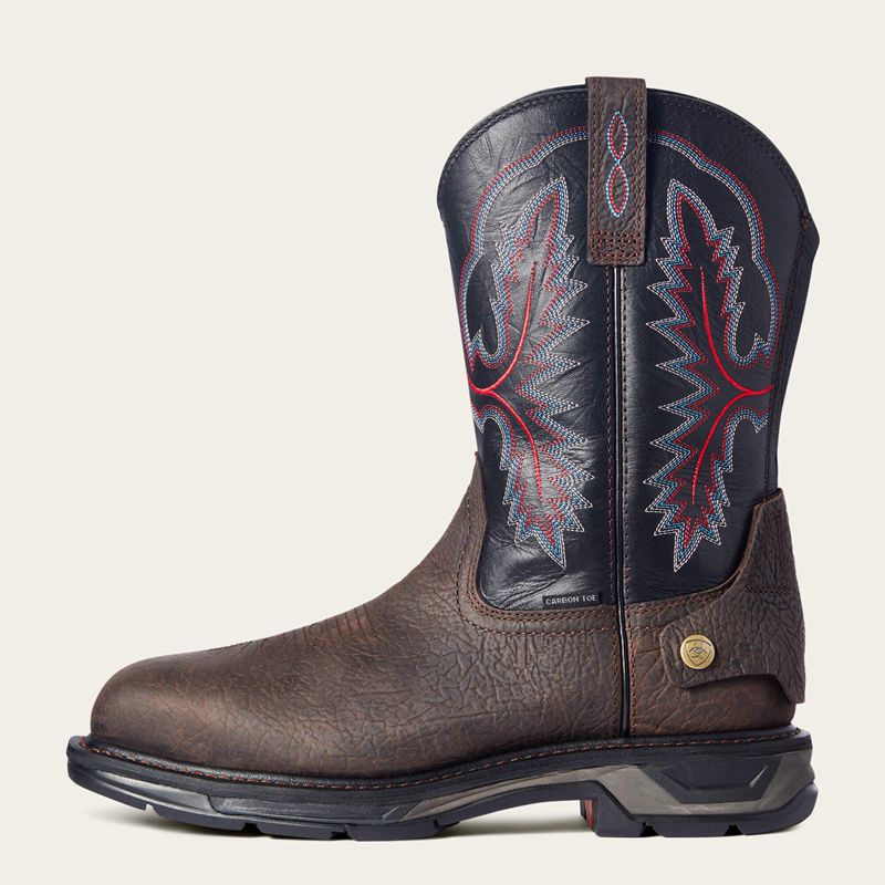 Ariat Workhog Xt Ez Zip Carbon Toe Work Boot Marron Homme | DOA-36774561