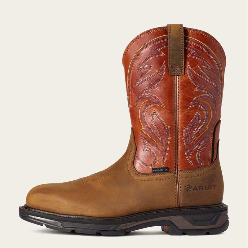 Ariat Workhog Xt Cottonwood Carbon Toe Work Boot Noir Homme | KWH-34378915