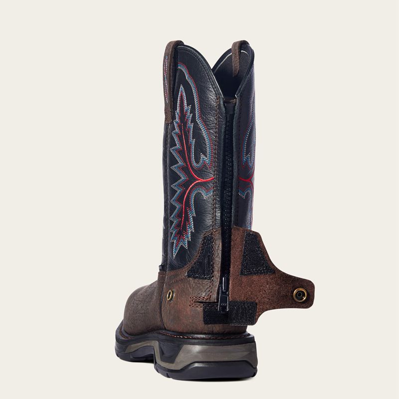 Ariat Workhog Xt Ez Zip Carbon Toe Work Boot Marron Homme | DOA-36774561