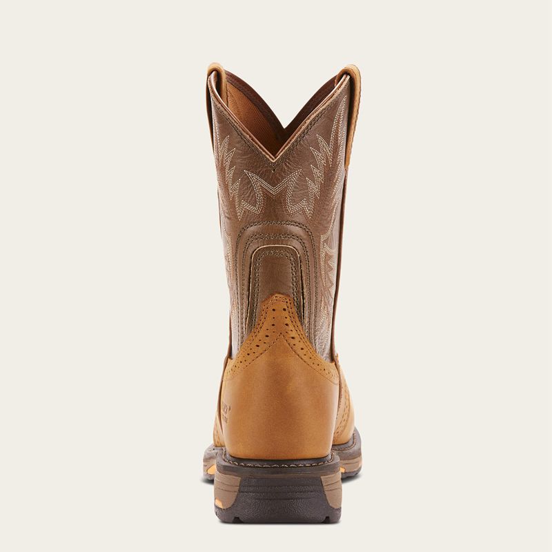 Ariat Workhog Pull-On Composite Toe Aged Bark Homme | DIB-37187295